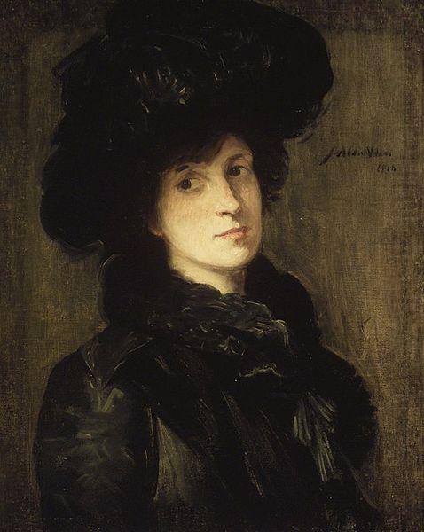 julian alden weir Girl in Black china oil painting image